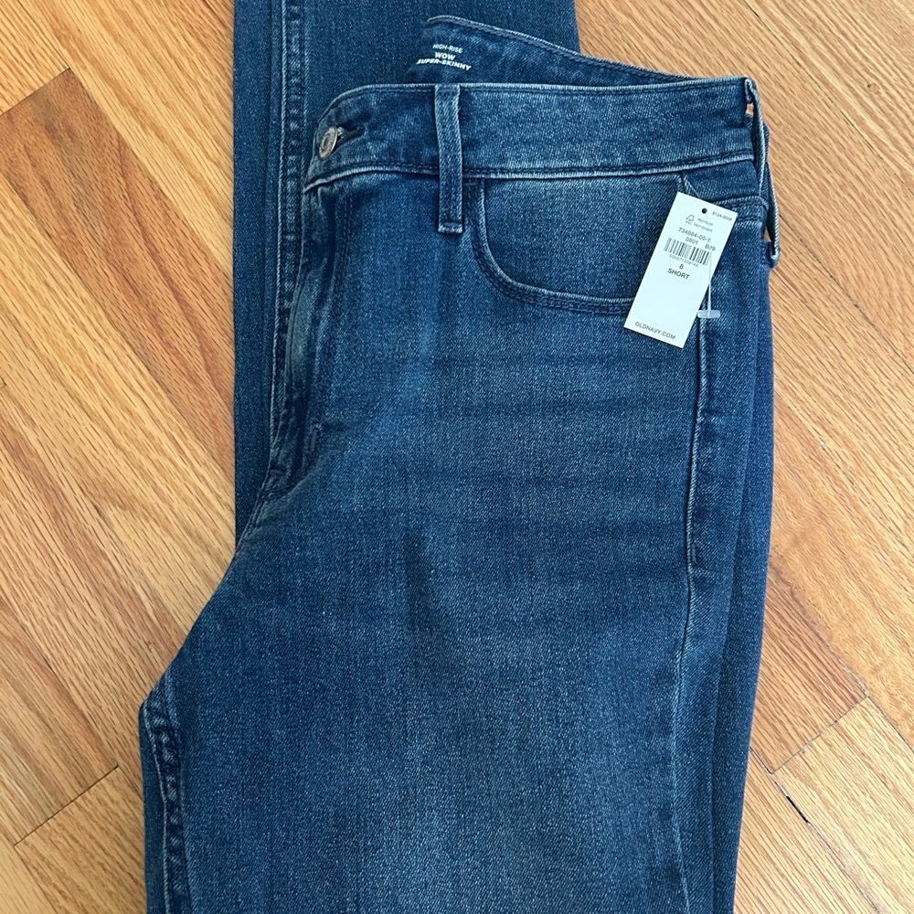 Old Navy High-Rise Super-Skinny Jeans - Blue